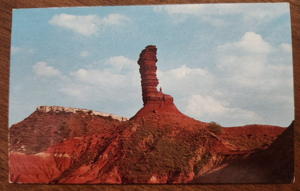 Vintage Postcard Chimney Rock Alabaster Caverns State Park Oklahoma Geological